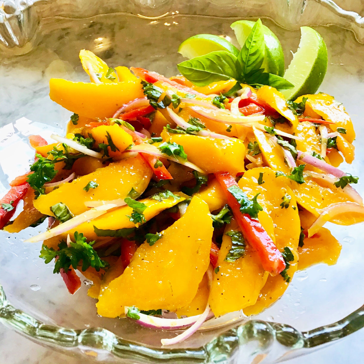 Mango Lime Vinaigrette Salad